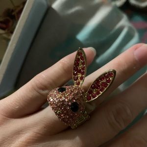Playboy bunny gem ring